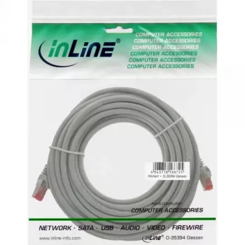 Cable de red InLine S/FTP PiMF Cat.6 250MHz PVC cobre gris 40 m