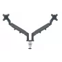 Soporte de doble monitor Leitz Ergo de ahorro de espacio, 9 kg, 43,2 cm (17 inch), 81,3 cm (32 inch), 75 x 100 mm, regulación de altura, gris