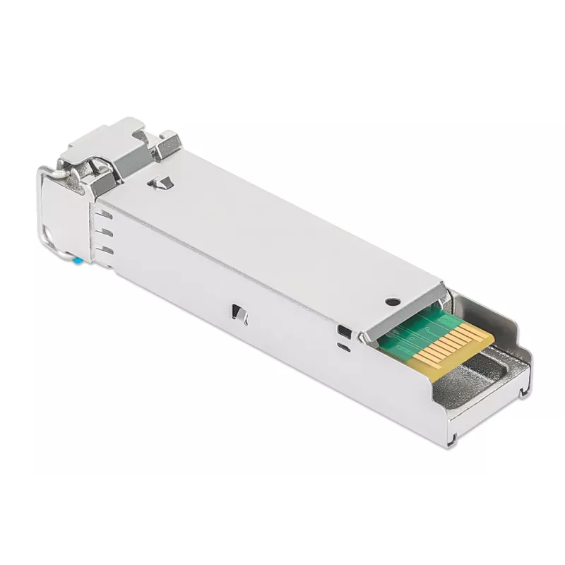 Intellinet 508735 módulo transceptor SFP Gigabit de fibra óptica 1000Base-LX, LC Duplex Single-Mode, 10 km, 1310 nm, compatible con HPE J4859A