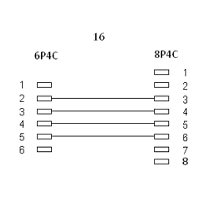 Cable modular InLine RJ45 8P4C / RJ11 6P4C conector macho/macho 10 m