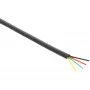 Cable modular InLine cable plano de 4 hilos negro rollo de 100 m