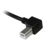 StarTech.com USBAB3ML cable USB 2.0 A a B acodado a la izquierda, M/M, 3 m, negro