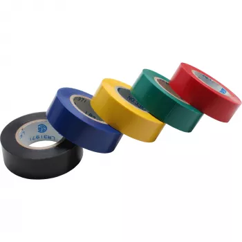 Cinta aislante InLine pack de 5 18 mm x 9 m varios colores