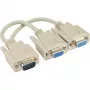 Cable en Y VGA InLine HD15 conector macho / 2x HD15 conector hembra 0,2 m