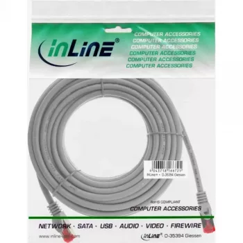 Latiguillo InLine S/FTP PiMF Cat.6 250MHz cobre libre de halógenos gris 30 m