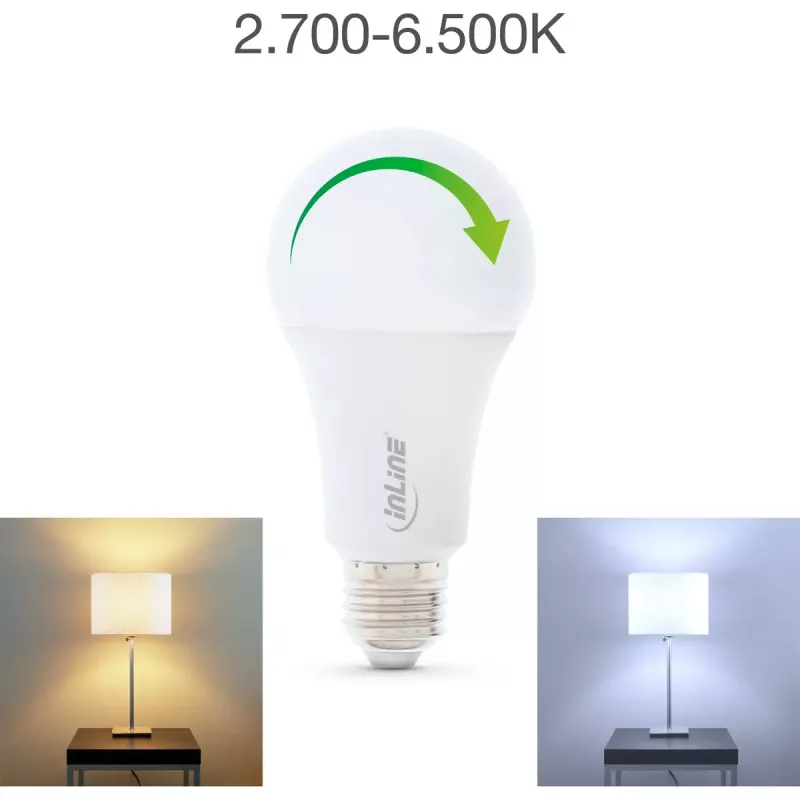 Bombilla LED SmartHome RGB E27, 900LM InLine