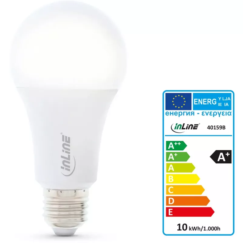 Bombilla LED SmartHome RGB E27, 900LM InLine