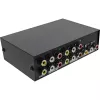 Conmutador AV manual InLine 4 puertos 3x RCA IN/OUT Composite negro