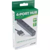 Hub USB 2.0 de 4 puertos InLine, conector macho USB-A a 4x conector hembra USB-A, cable 15cm