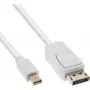 Cable Mini DisplayPort a DisplayPort InLine blanco 1 m