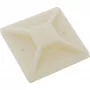 Fijaciones adhesivas para bridas de cable InLine 30×30 mm, beige, 10 uds.