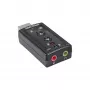 Tarjeta de sonido USB InLine 33051C con sonido envolvente virtual 7.1