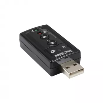 Tarjeta de sonido USB InLine 33051C con sonido envolvente virtual 7.1