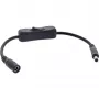 InLine Cable DC con interruptor, conector macho/hembra DC 5,5x2,5 mm, AWG 18, negro, 0,20 m