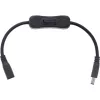 InLine Cable DC con interruptor, conector macho/hembra DC 5,5x2,1 mm, AWG 18, negro, 0,20 m