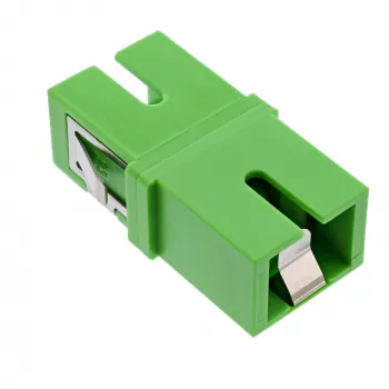 Adaptador de fibra óptica InLine 89992G Simplex SC/SC SM verde