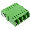 Acoplador de fibra óptica InLine 89989I cuádruple LC/LC monomodo verde