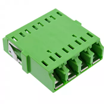 Acoplador de fibra óptica InLine 89989I cuádruple LC/LC monomodo verde