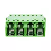 Acoplador de fibra óptica InLine 89989I cuádruple LC/LC monomodo verde