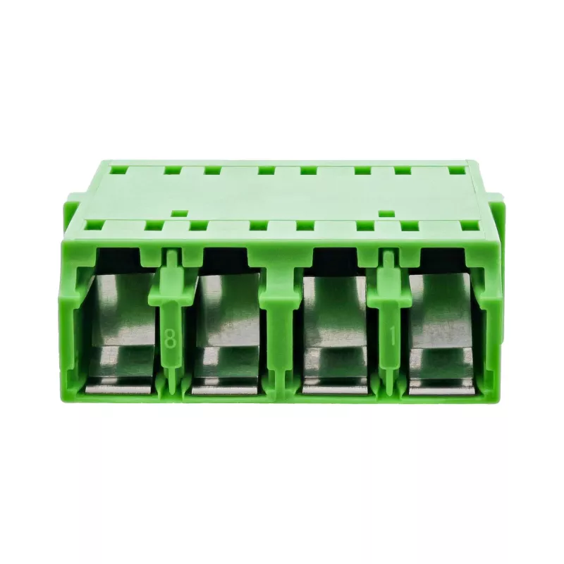 Acoplador de fibra óptica InLine 89989I cuádruple LC/LC monomodo verde