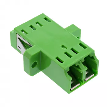 Adaptador de fibra óptica InLine 89989R dúplex LC/LC SM conector hembra/conector hembra verde