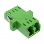 Adaptador de fibra óptica InLine 89989R dúplex LC/LC SM conector hembra/conector hembra verde