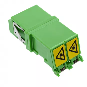 Adaptador de fibra óptica InLine 89989O LC/LC SM conector hembra/conector hembra verde