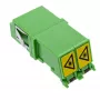 Adaptador de fibra óptica InLine 89989O LC/LC SM conector hembra/conector hembra verde