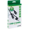 Cable USB-C 2 en 1 + adaptador USB-A, USB 2.0, 100W, TPE, negro, 1m InLine