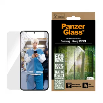 Protector de pantalla PanzerGlass ® ECO MATRIX Samsung Galaxy S25 | S24 | Ultra-Wide Fit