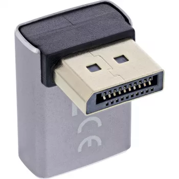 Cambiador de género de cable InLine 17291G DisplayPort gris, negro