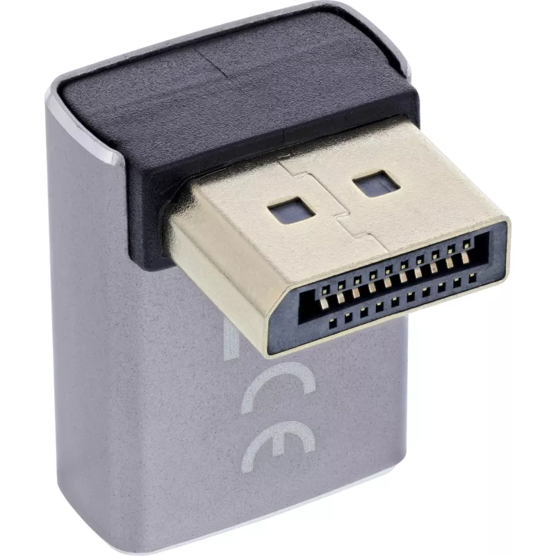 Cambiador de género de cable InLine 17291G DisplayPort gris, negro