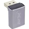 Cambiador de género de cable InLine 17291G DisplayPort gris, negro