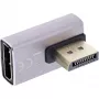 Conmutador DisplayPort InLine 17291I gris negro bañado en oro