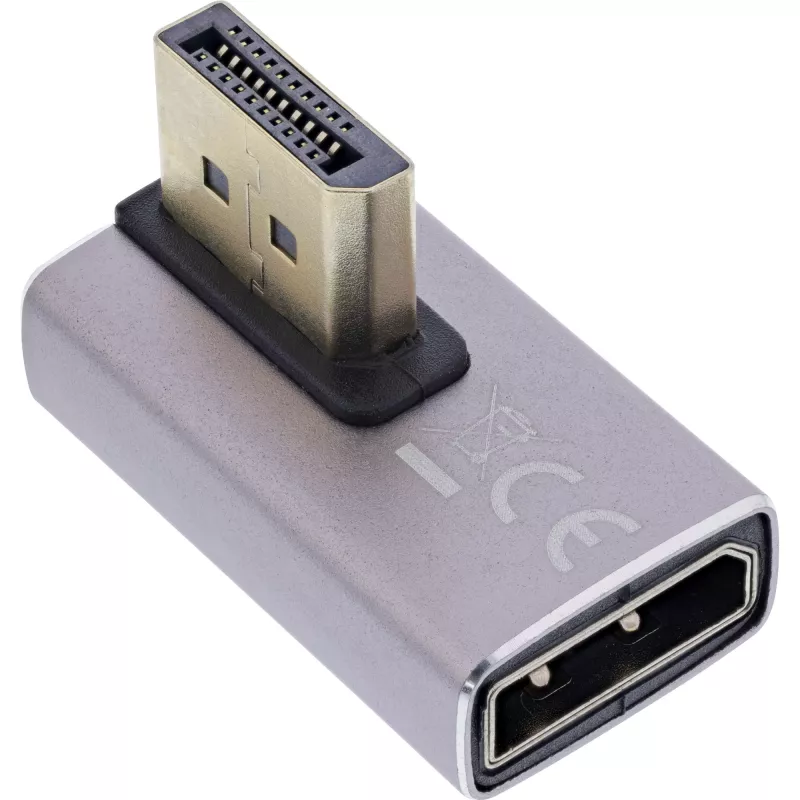 Conmutador DisplayPort InLine 17291I gris negro bañado en oro
