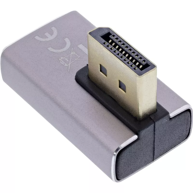 Conmutador DisplayPort InLine 17291I gris negro bañado en oro