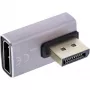 Cambiador de género DisplayPort InLine 17291H gris negro bañado en oro