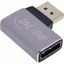 InLine 17291D cable cambiador de género DisplayPort gris, negro