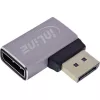 InLine 17291D cable cambiador de género DisplayPort gris, negro