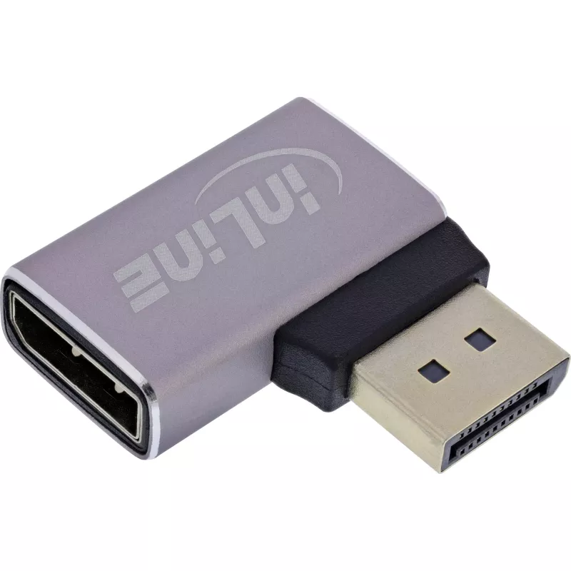 InLine 17291D cable cambiador de género DisplayPort gris, negro