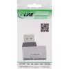 InLine 17291D cable cambiador de género DisplayPort gris, negro