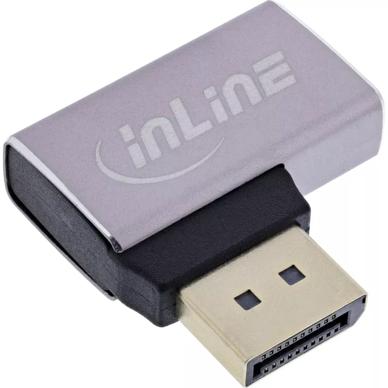 InLine 17291E cable cambiador de género DisplayPort gris, negro