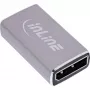 Cambiador de género DisplayPort InLine 17291A gris con baño de oro