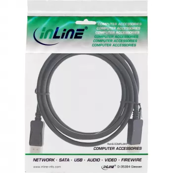 Cable DisplayPort InLine 15322 2,5 m negro