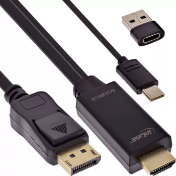 Conversor de vídeo activo InLine 17162I 3840x2160 HDMI a DisplayPort