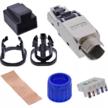Cable de red InLine 76204D conector RJ-45 / LSA recto 8,5 mm