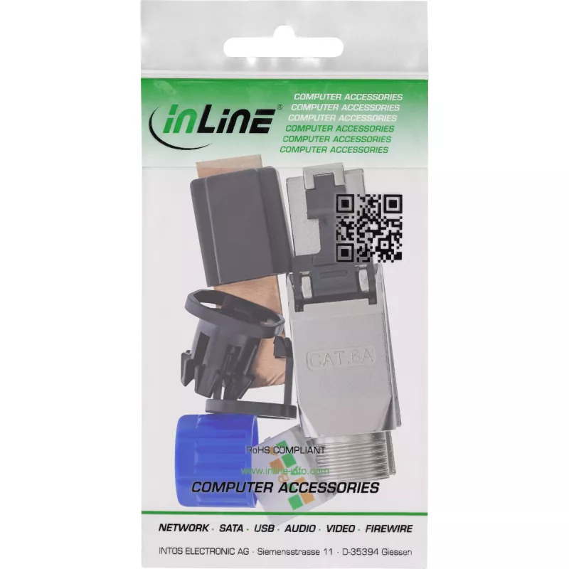 Cable de red InLine 76204D conector RJ-45 / LSA recto 8,5 mm