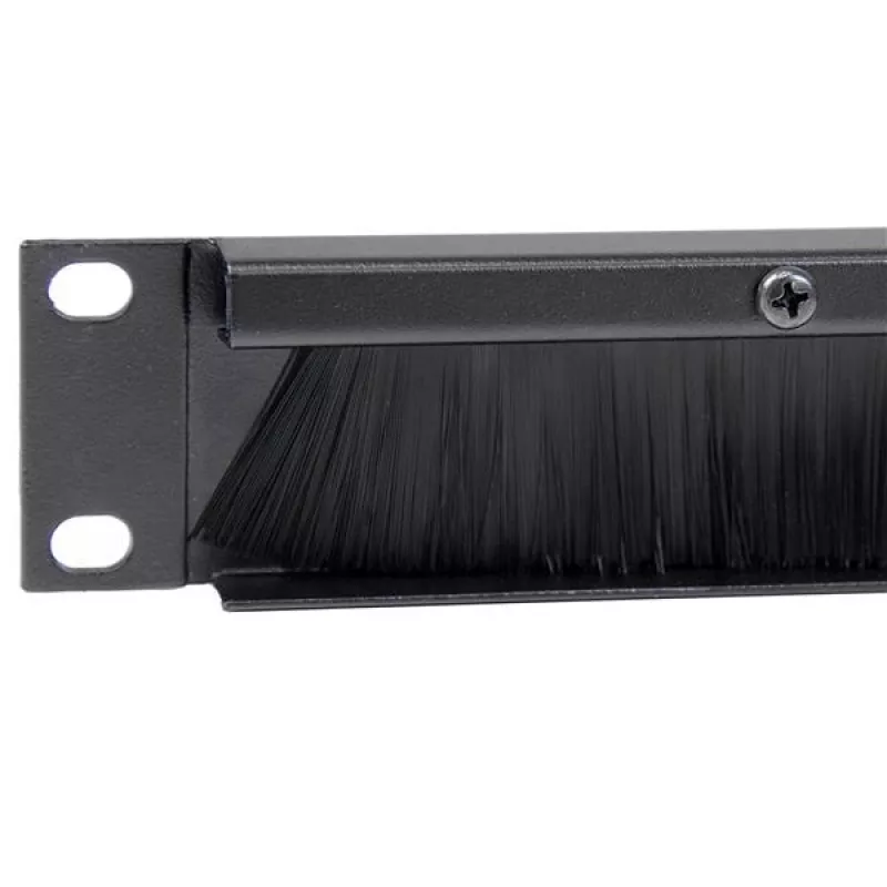 StarTech.com panel de gestión de cables 1U High-density Brush Strip, guía de cables horizontal de acero fiable para centros de datos