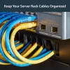 StarTech.com panel de gestión de cables 1U High-density Brush Strip, guía de cables horizontal de acero fiable para centros de datos