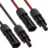 Set de cable de extensión solar InLine 4 mm² negro/rojo, 0,75 m